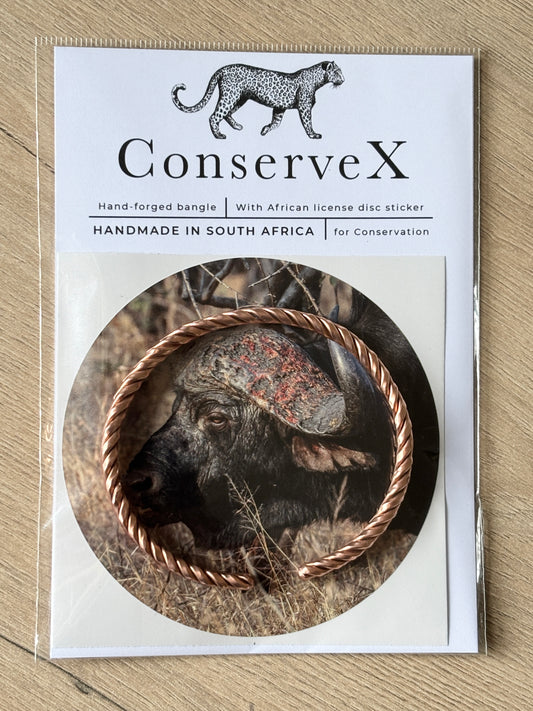 Inyathi Copper Bangle